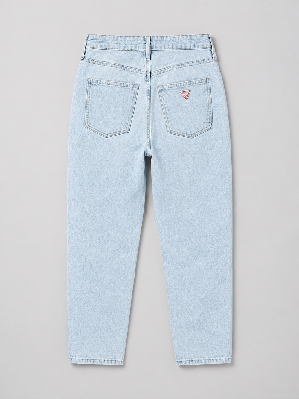 GUESS Los Angeles Light Wash High-Rise Tapered Mom Jeans Size 26
